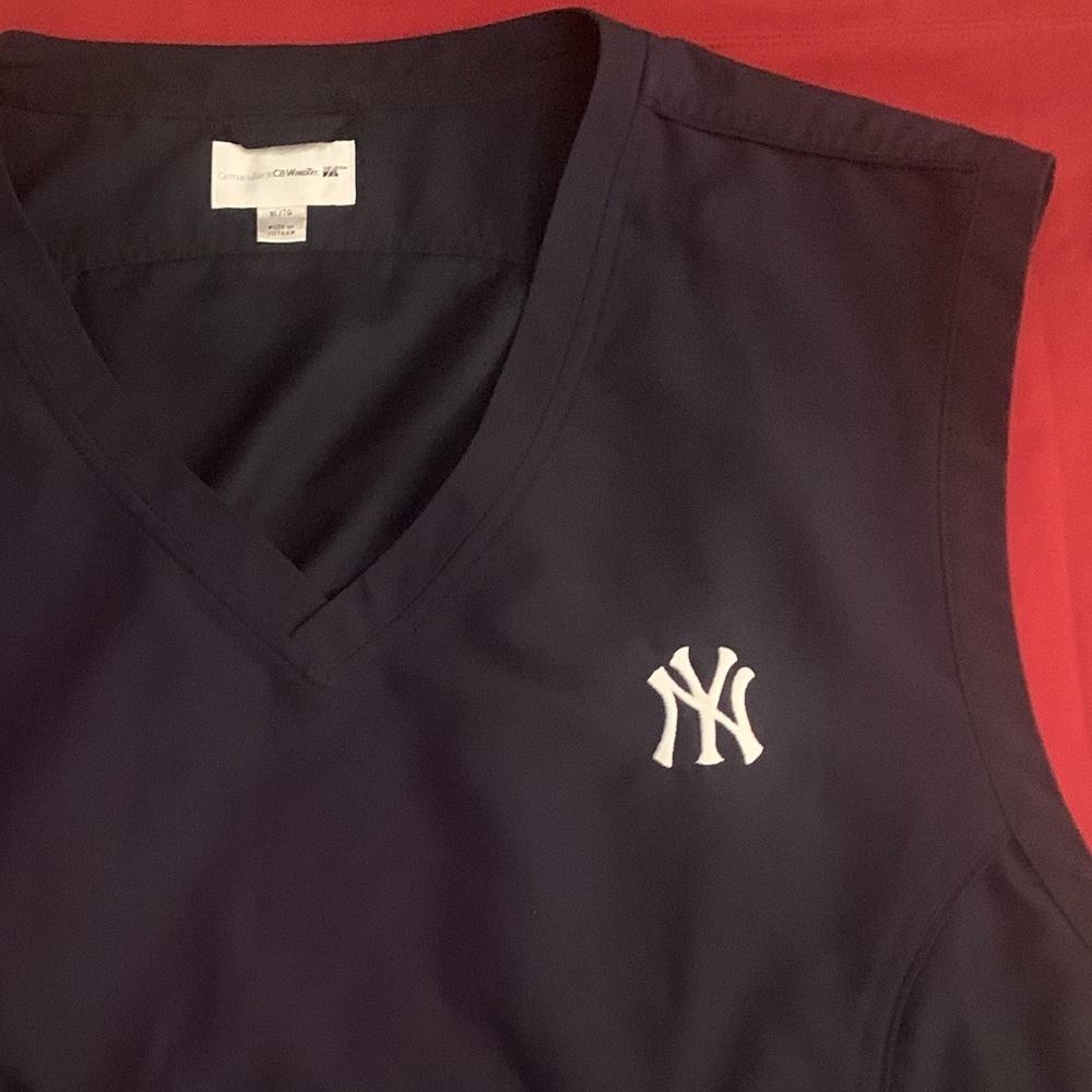 Cutter & Buck Navy Blue New York Yankees Sleeveless Pullover Vest
